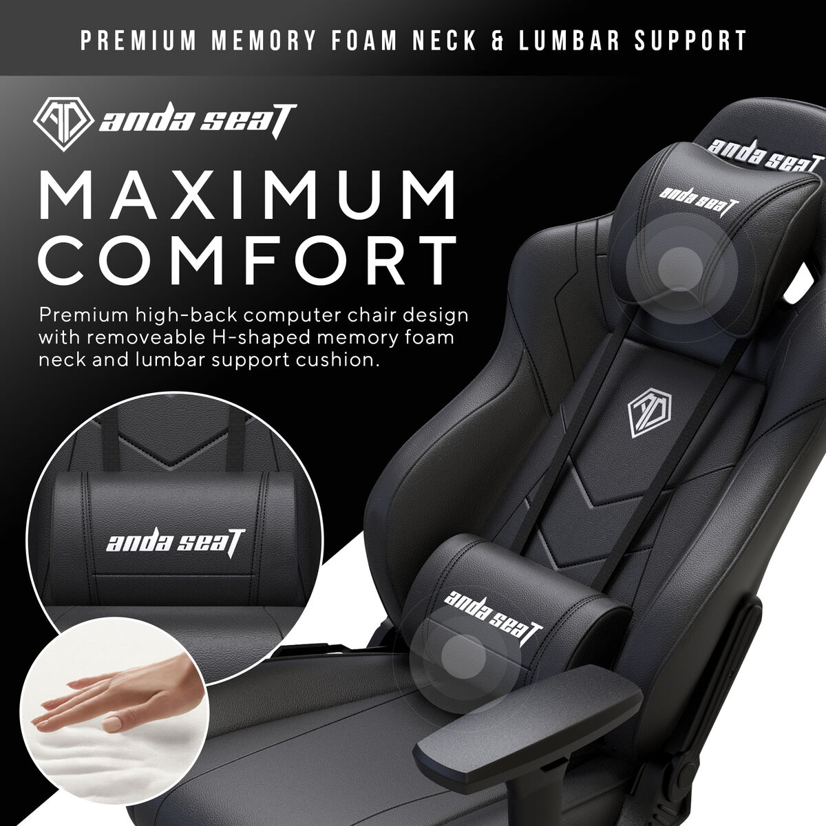 Stol Gaming AndaSeat Dark Demon Premium Črna